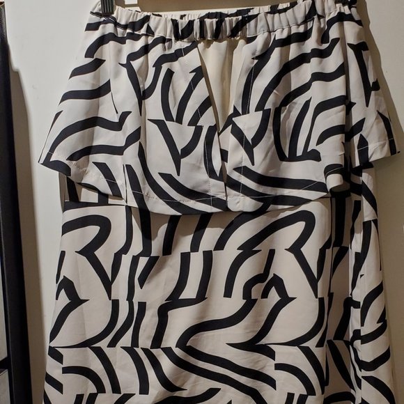 Maeve Strapless black and white dress - Picture 2 of 3